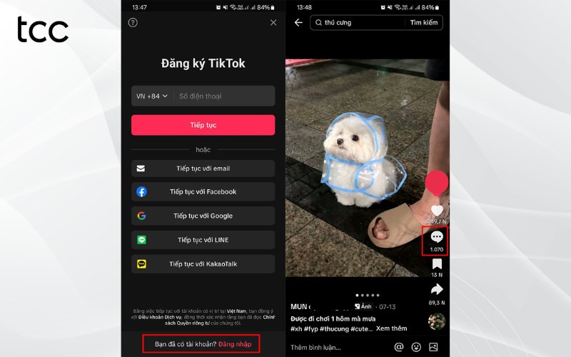 cách comment hình ảnh trên tiktok