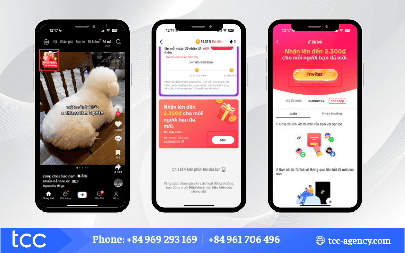 hướng dẫn nhập mã mời tiktok