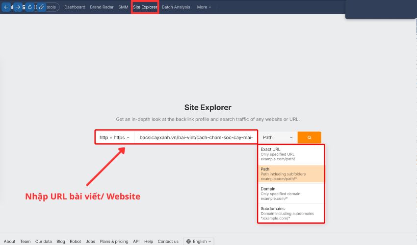 Sử dụng Ahrefs để nghiên cứu từ khoá