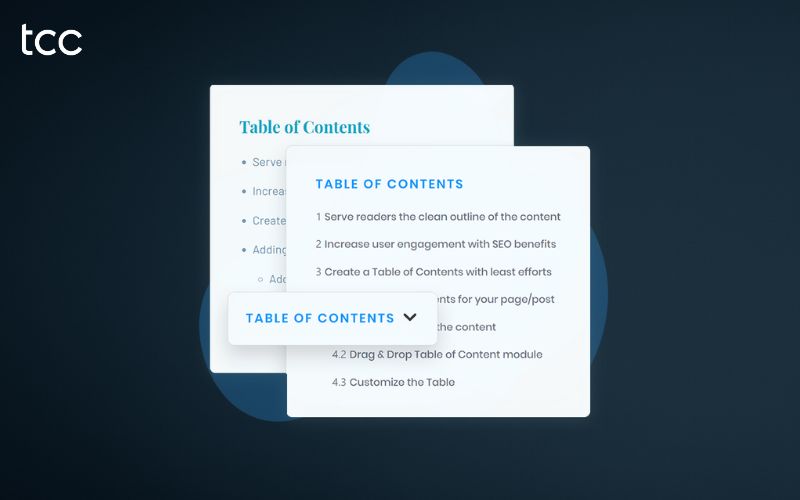 cách làm table of content