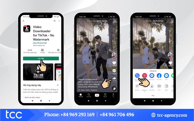 tải video TikTok không có nút lưu dễ dàng