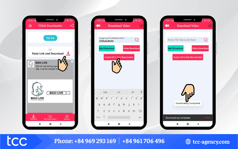 tải video TikTok không có nút lưu nhanh