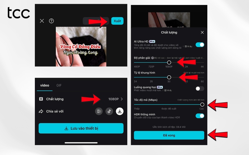 quay video tiktok bị mờ
