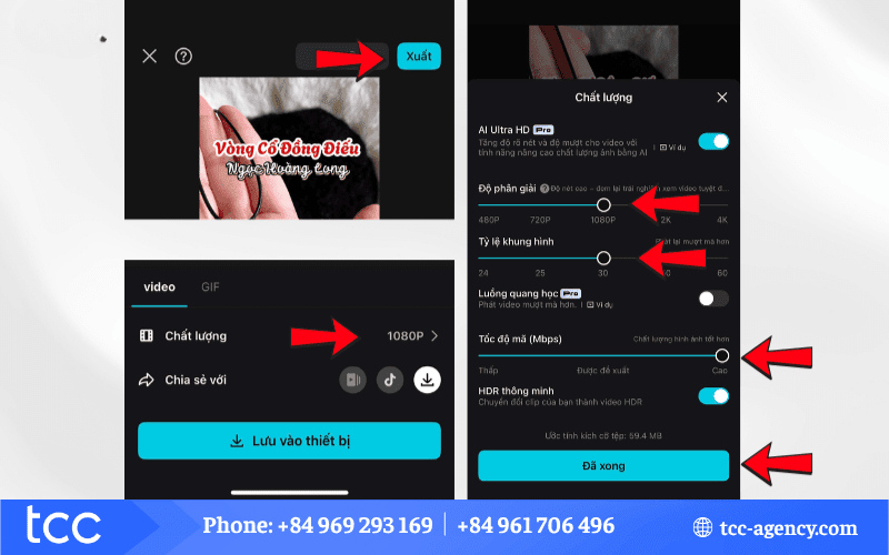 quay video tiktok bị mờ