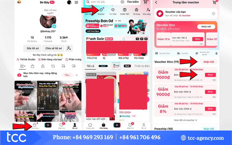 cách lấy mã giảm giá trên tiktok