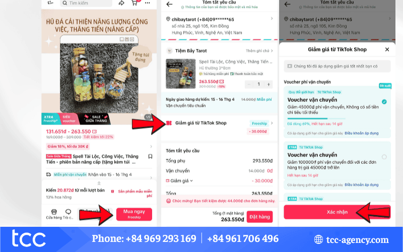 cách lấy mã giảm giá trên tiktok