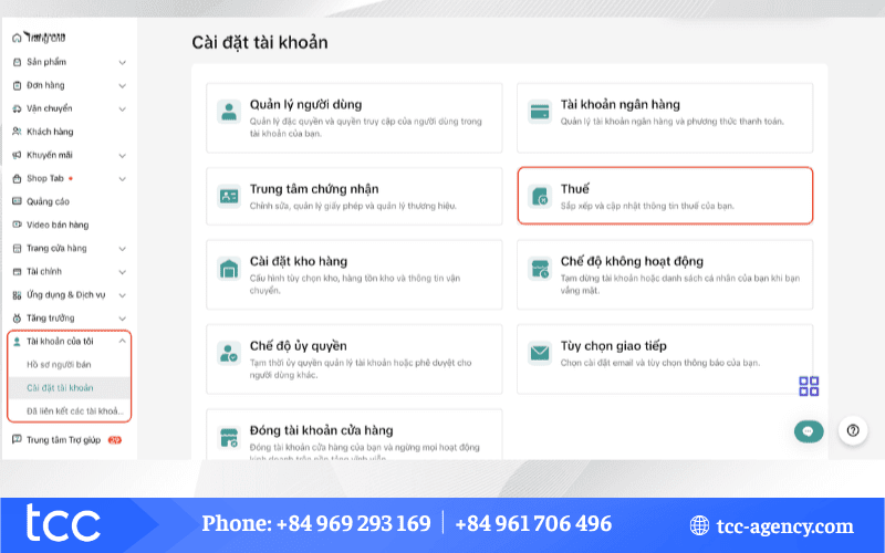 mã zip thuế tiktok