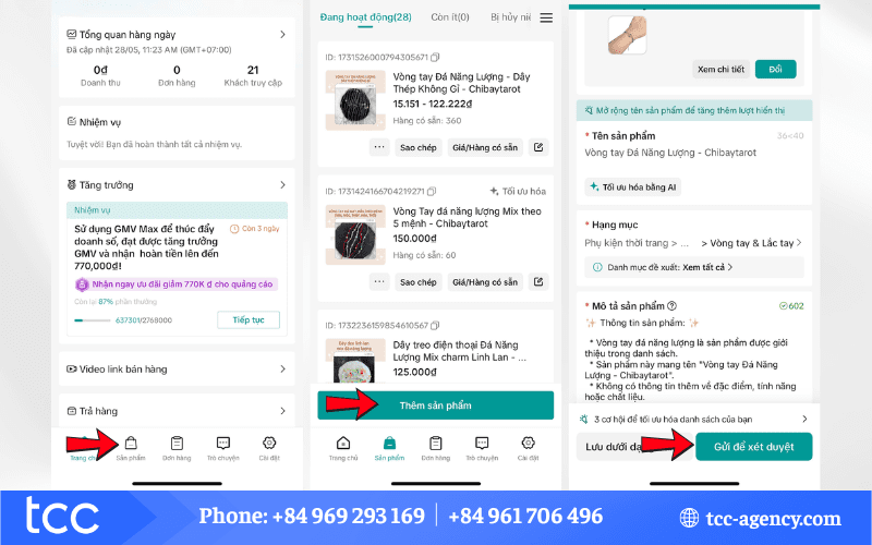 đăng sản phẩm lên tiktok shop không thành công