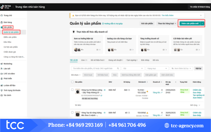 cách đăng sản phẩm lên tiktok seller