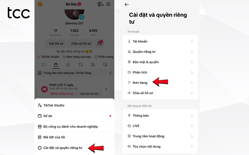 sửa đánh giá trên tiktok shop