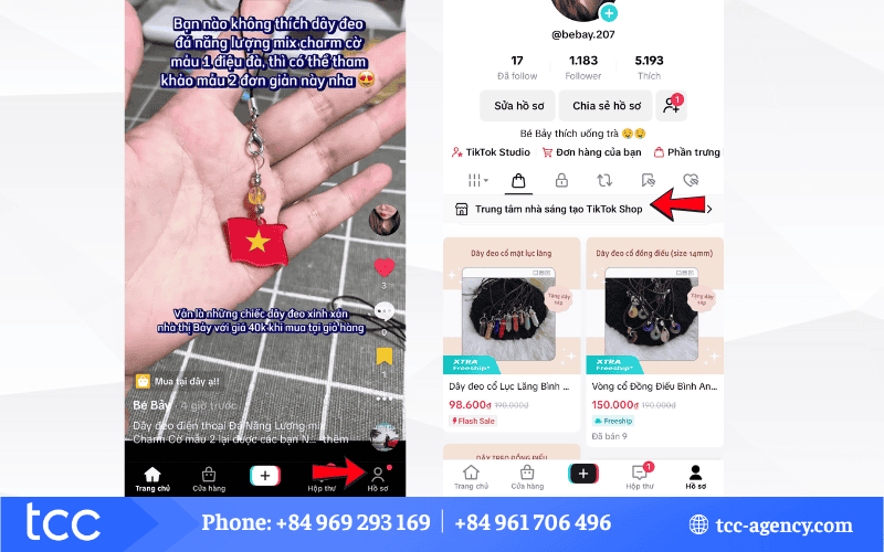 cách gắn link sản phẩm shopee trên TikTok