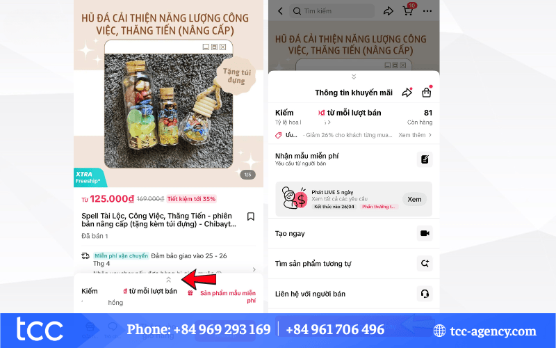 cách gắn sản phẩm trên TikTok shop