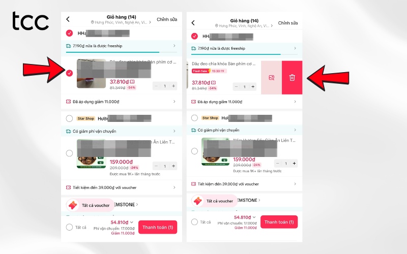 làm sao để xoá giỏ hàng trên tiktok
