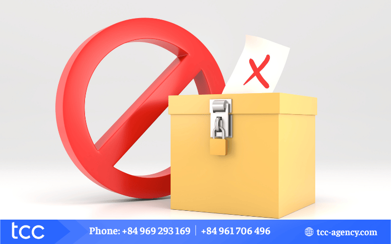 các từ bị cấm trên tiktok shop