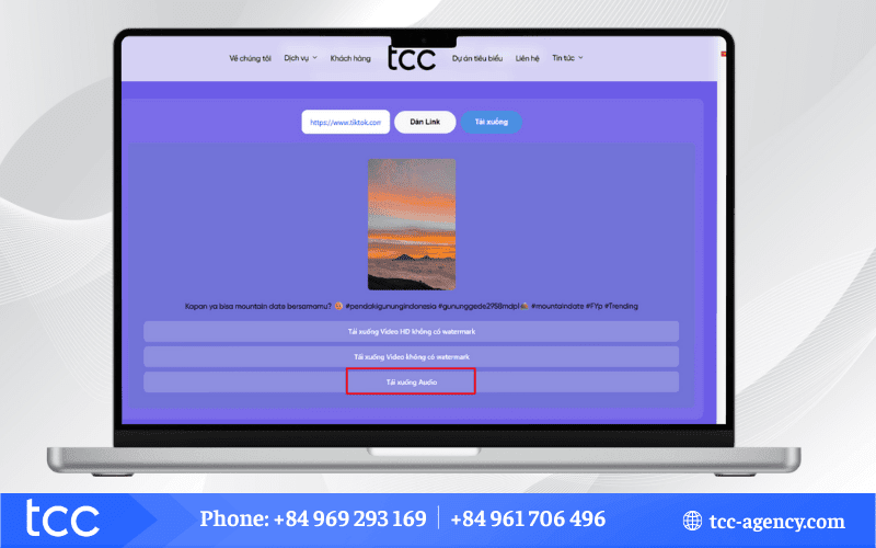 tải âm thanh video tiktok