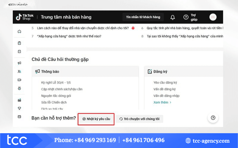 tổng đài tiktok shop hỗ trợ người mua