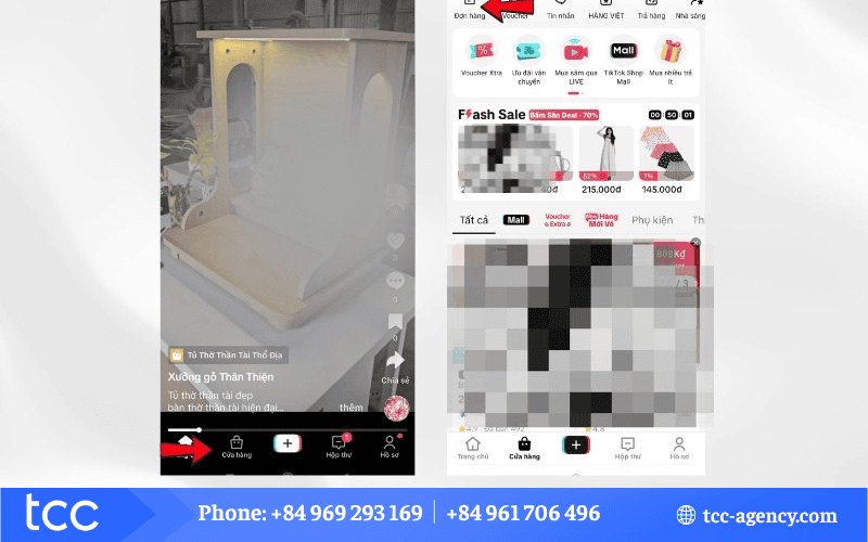 cách theo dõi đơn hàng trên tiktok