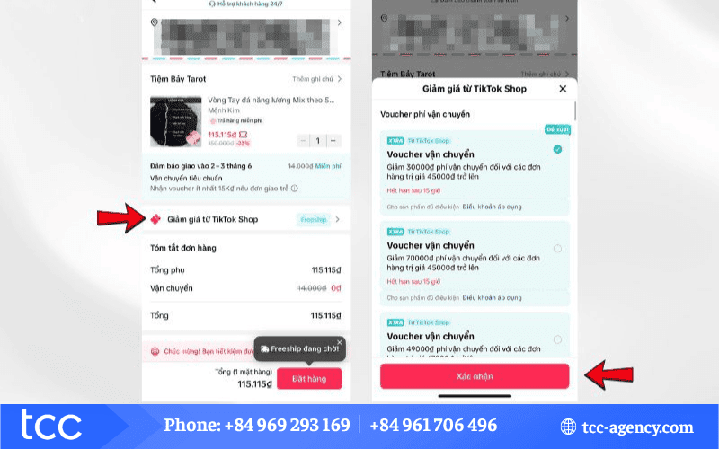cách lấy mã freeship tiktokshop