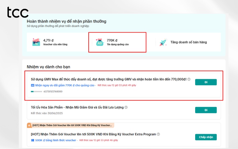 chiết khấu của tiktok shop