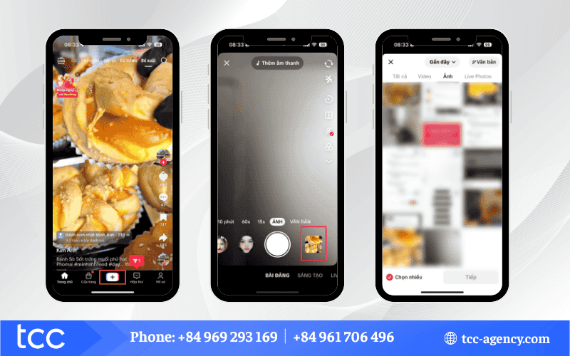 hiệu ứng chuyển ảnh TikTok