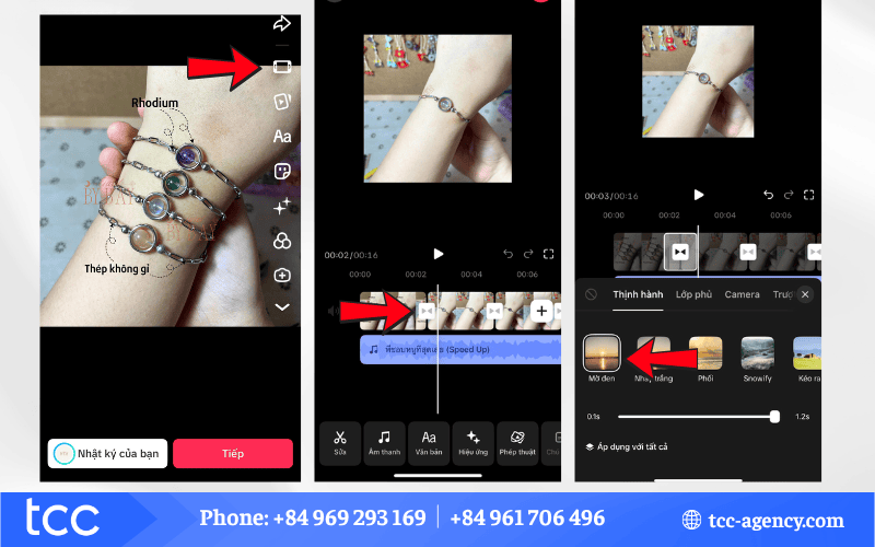 cách làm hiệu ứng chuyển ảnh trên TikTok