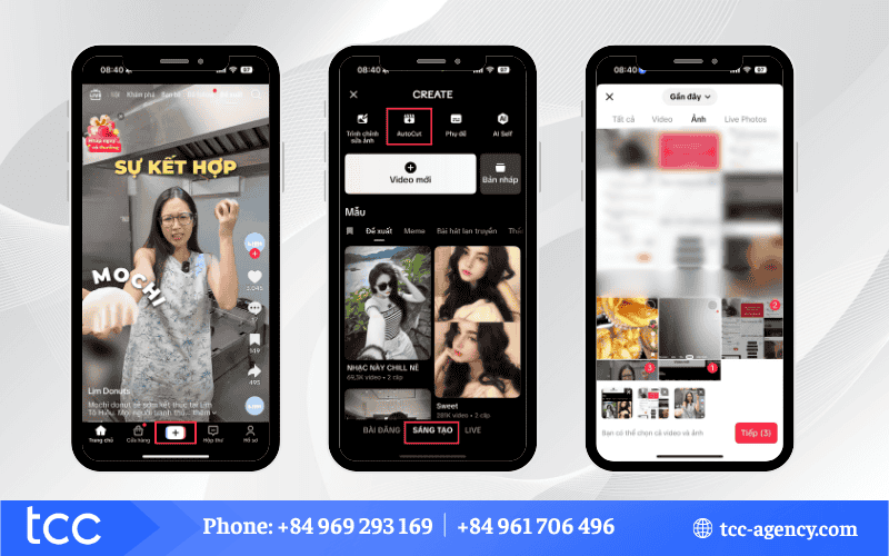 hiệu ứng chuyển ảnh trên TikTok