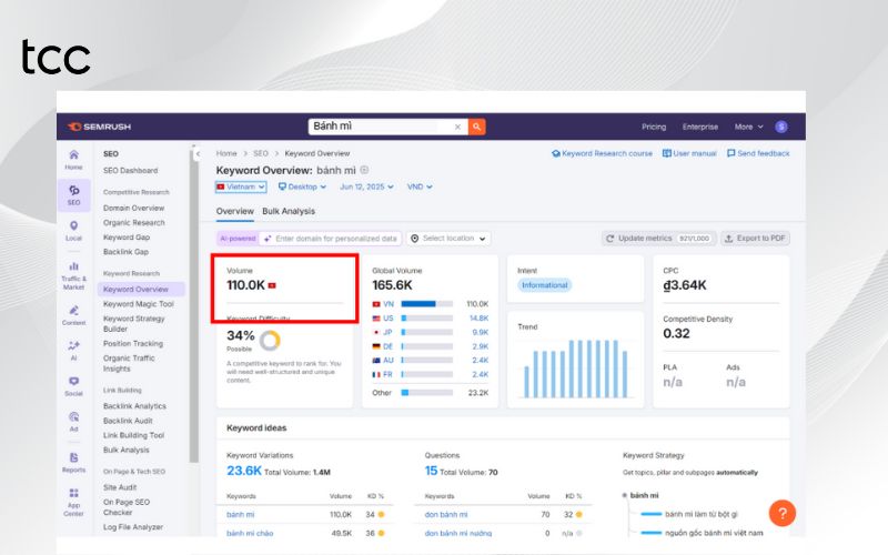 search volume