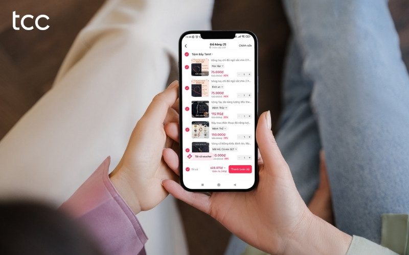 tại sao tiktok không có giỏ hàng