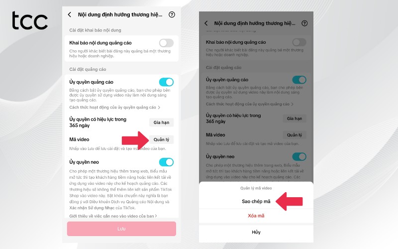 ads code TikTok