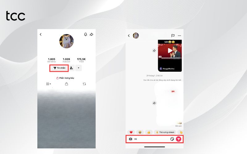 ib trên TikTok la gì