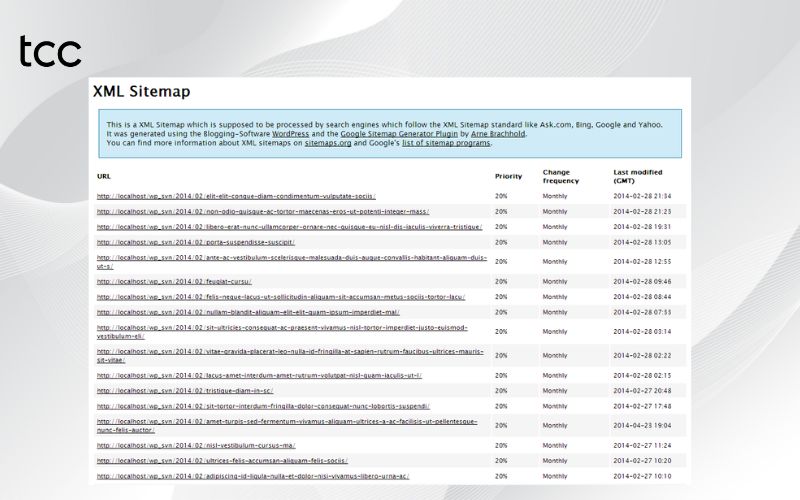 html sitemap