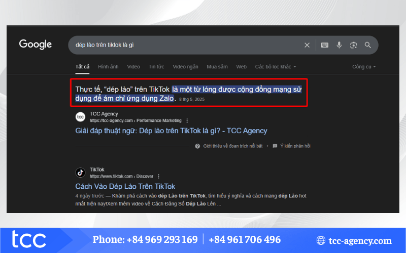 featured snippets là gì