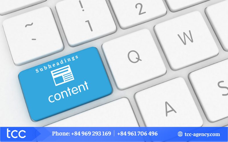 vai trò của subheadings