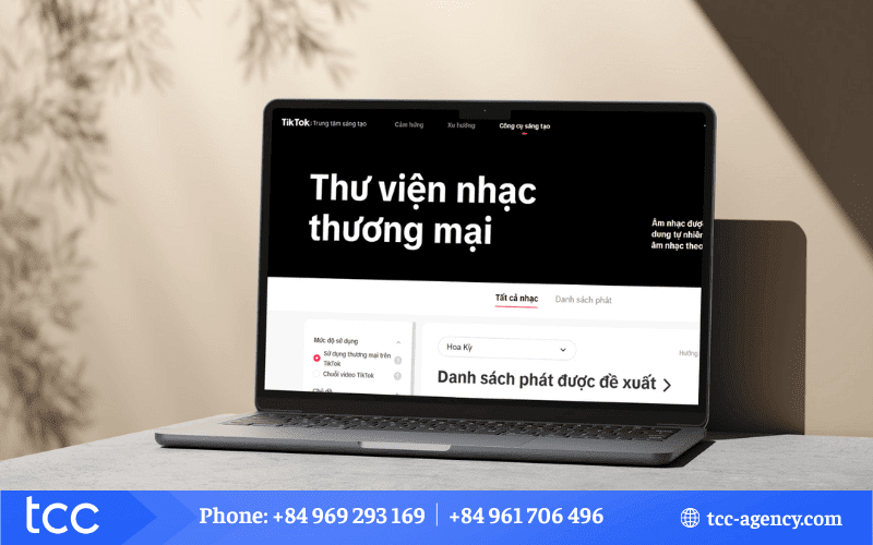 trang âm thanh thương mại tiktok ở đâu
