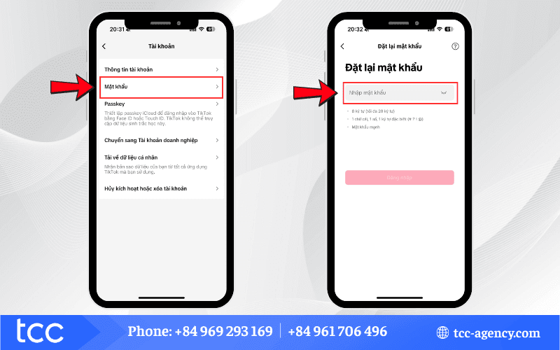 cách đổi mật khẩu trên tiktok