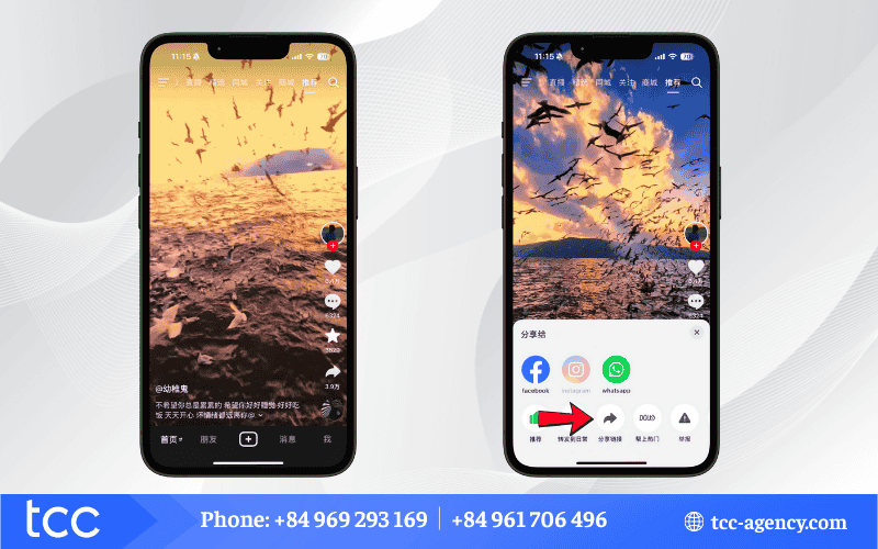 reup video tiktok trung quốc