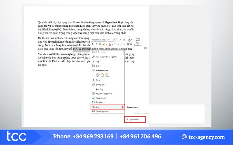 Hyperlink dùng để làm gì