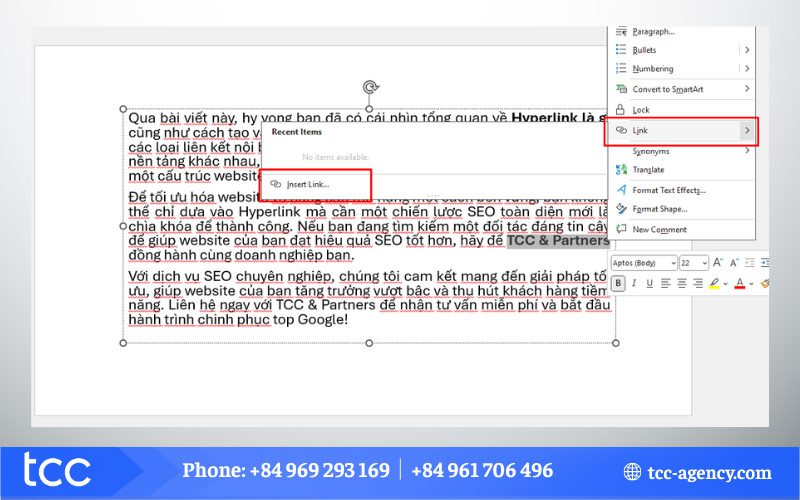Chèn Hyperlink là gì