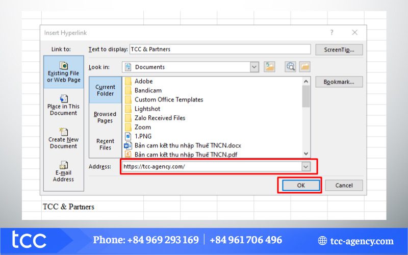 Hyperlink trong Word