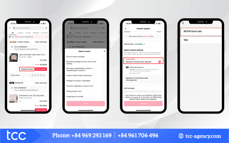 hoàn tiền tiktok shop balance là gì