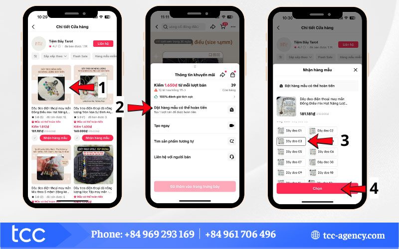 nhận sản phẩm mẫu miễn phí trên tiktok