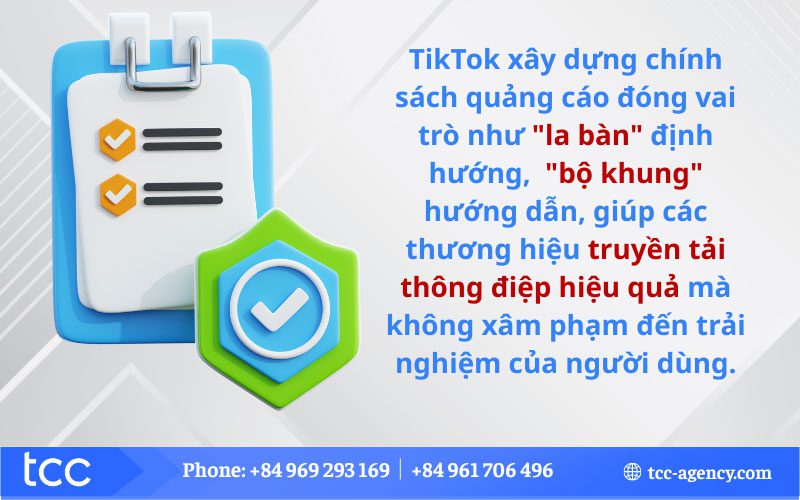 các chính sách quảng cáo của tiktok