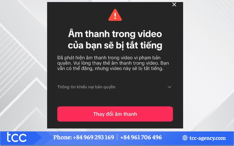 tại sao video tiktok bị tắt tiếng