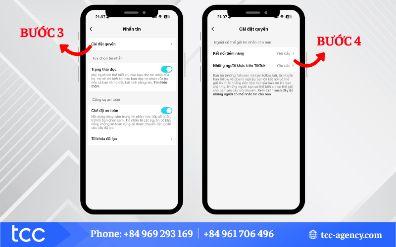 ẩn tin nhắn trên tiktok