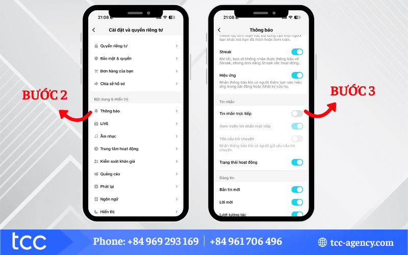 cách ẩn tin nhắn trên tiktok