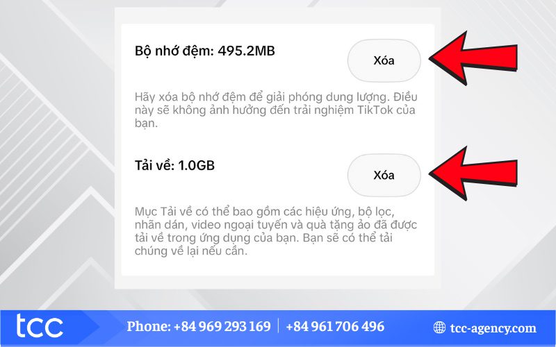 giải phóng dung lượng tiktok trên iphone
