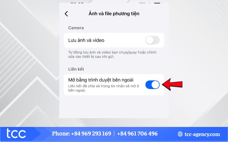 không mở được link tiktok từ messenger