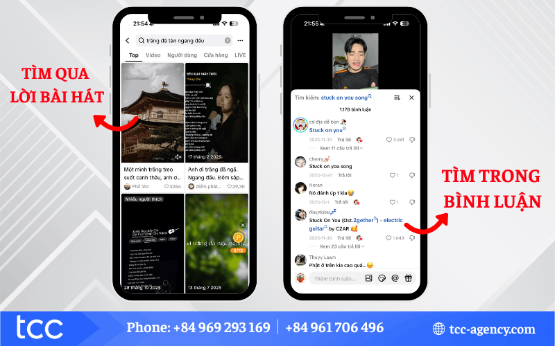 tìm nhạc từ video tiktok