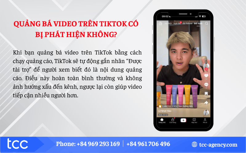 quảng bá video trên tiktok có bị phát hiện không
