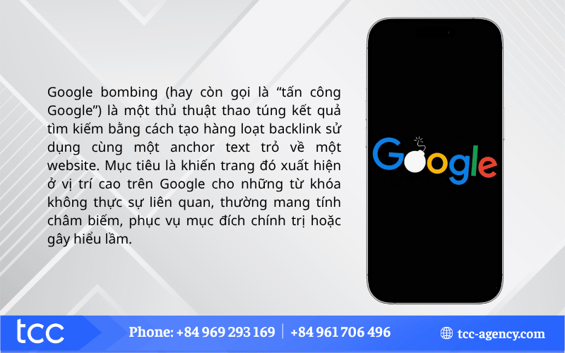 thao túng kết quả tìm kiếm Google